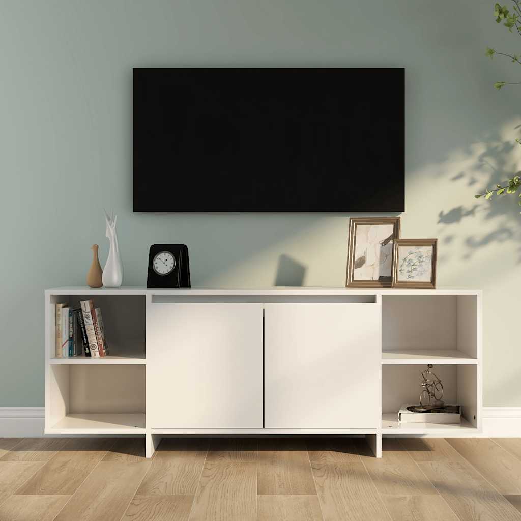 TV-Schrank Weiß Hochglanz 130 cm