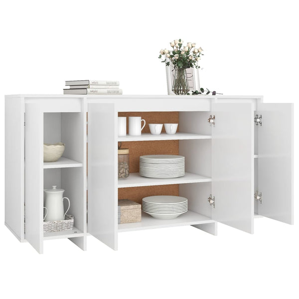 Weißes Sideboard 135 cm Holzwerkstoff