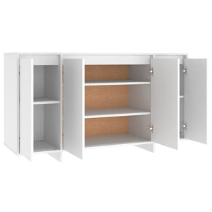 Weißes Sideboard 135 cm Holzwerkstoff
