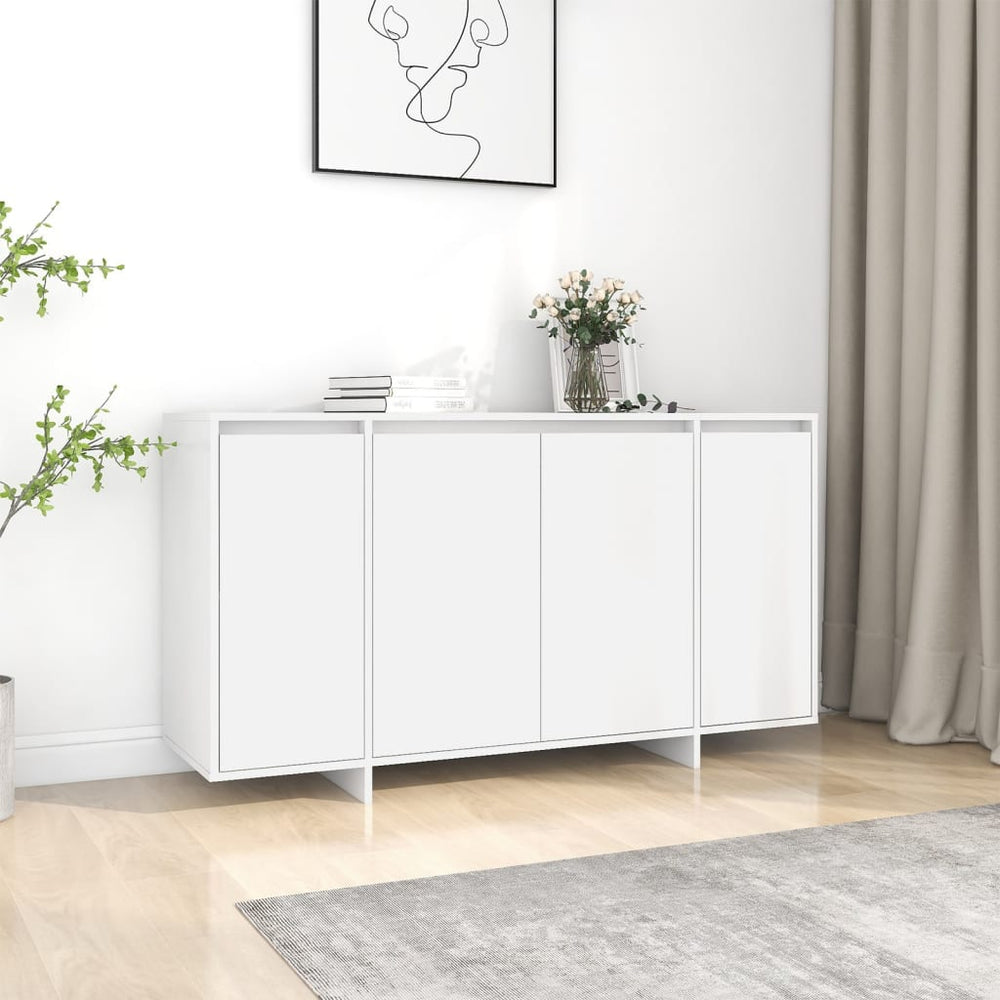 Weißes Sideboard 135 cm Holzwerkstoff