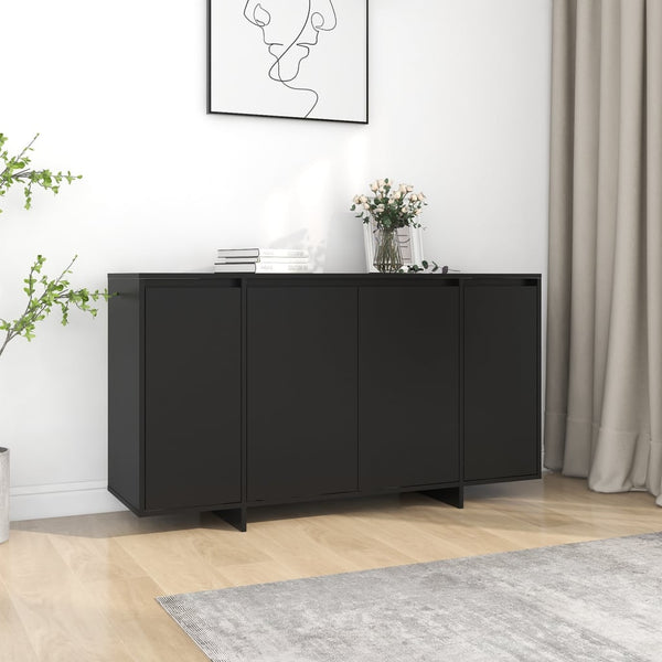 Schwarzes Sideboard 135 cm