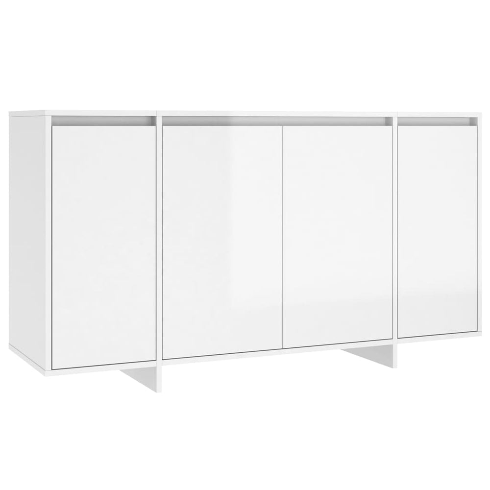 Hochglanz Sideboard Weiß 135 cm