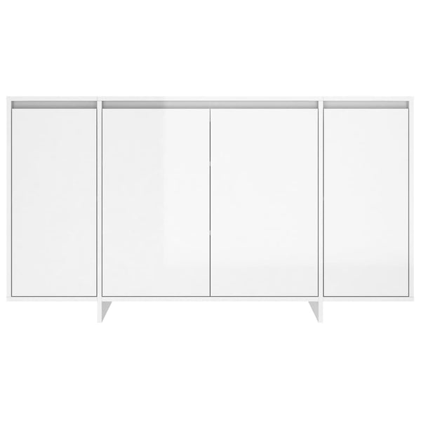 Hochglanz Sideboard Weiß 135 cm