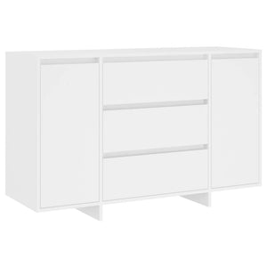 Weißes Sideboard mit 3 Schubladen 120 cm