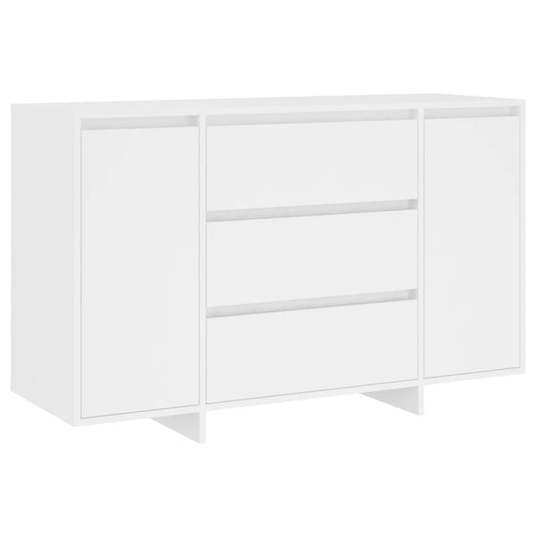 Weißes Sideboard mit 3 Schubladen 120 cm