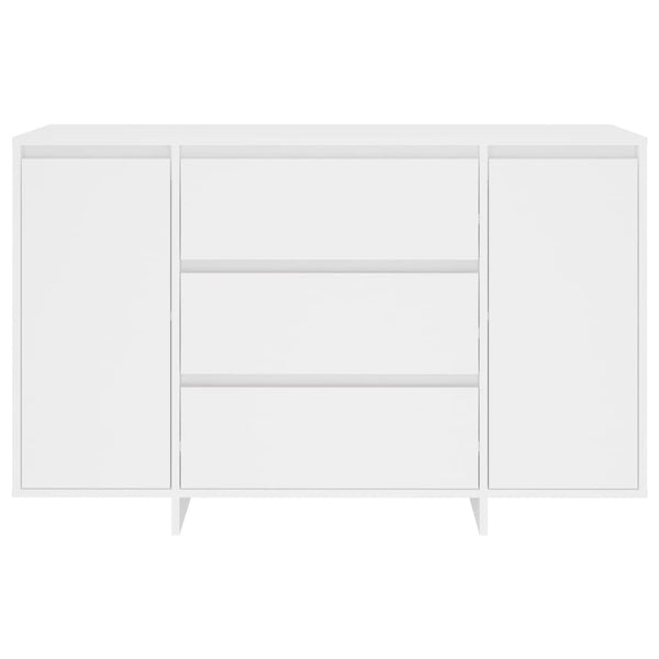 Weißes Sideboard mit 3 Schubladen 120 cm