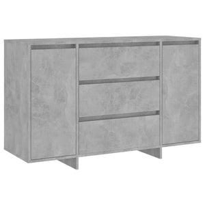 Betongraues Sideboard mit 3 Schubladen
