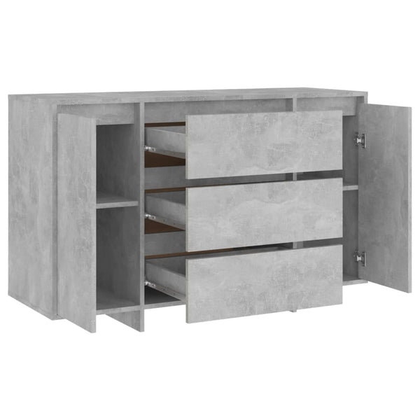 Betongraues Sideboard mit 3 Schubladen