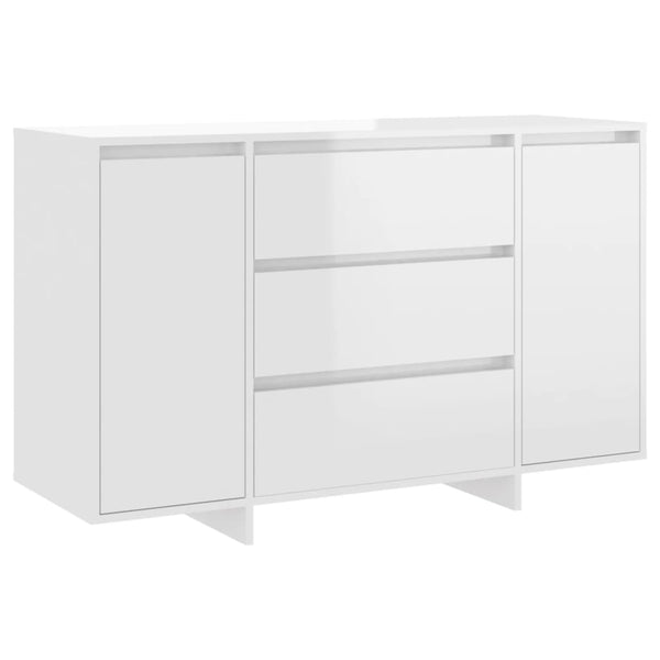 Hochglanz Sideboard Weiß, 120cm