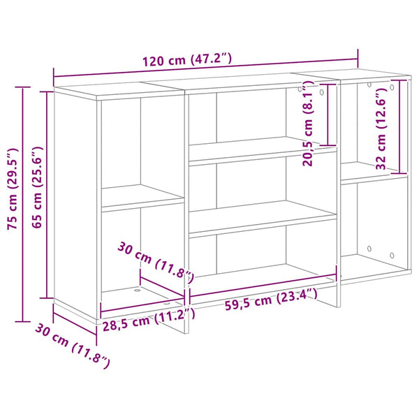 Sonoma Eiche Sideboard 120 cm