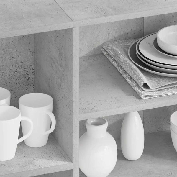 Betongraues Sideboard 120 cm