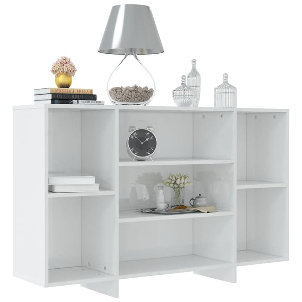 Sideboard Hochglanz Weiß 120 cm