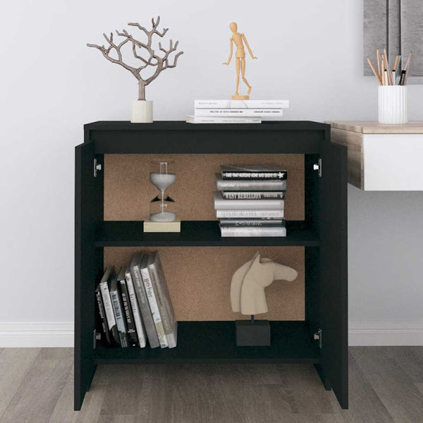 Schwarzes Sideboard 70 cm