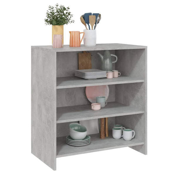Betongraues Sideboard 70x75 cm