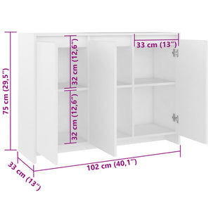 Weißes Sideboard 102 cm