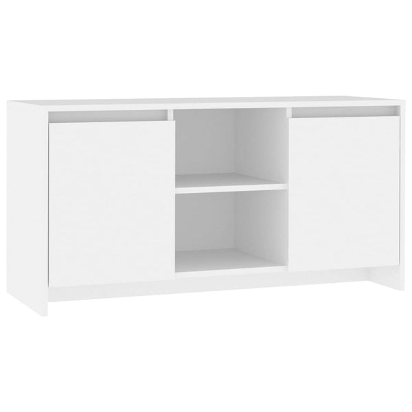 Meuble TV vidaXL blanc 102x37,5x52,5 cm en bois d'ingénierie