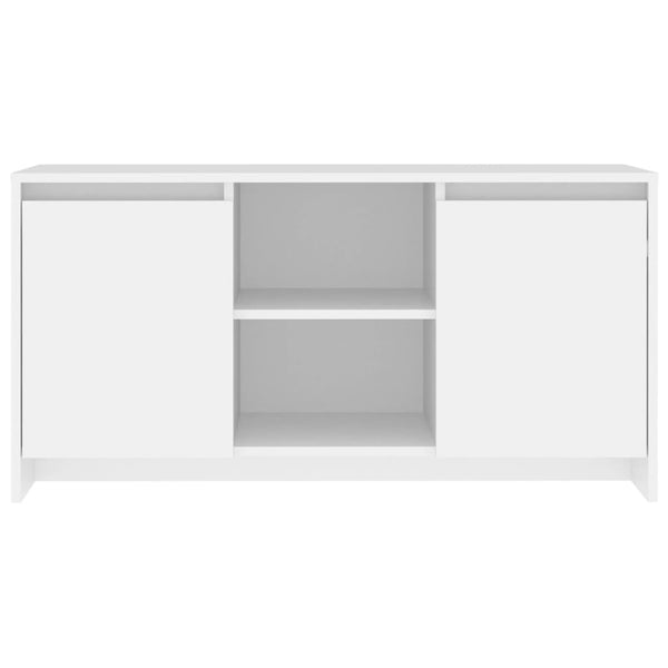 Meuble TV vidaXL blanc 102x37,5x52,5 cm en bois d'ingénierie