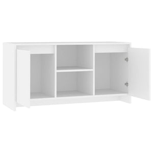 Meuble TV vidaXL blanc 102x37,5x52,5 cm en bois d'ingénierie