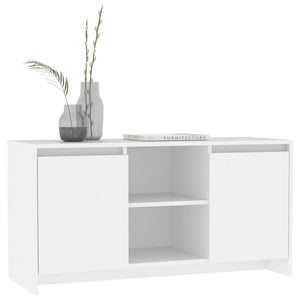 Meuble TV vidaXL blanc 102x37,5x52,5 cm en bois d'ingénierie