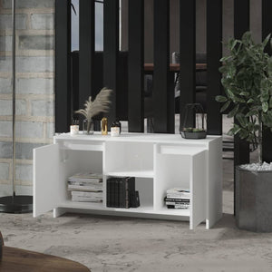 Meuble TV vidaXL blanc 102x37,5x52,5 cm en bois d'ingénierie