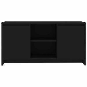 Schwarzer TV-Schrank, 102 cm