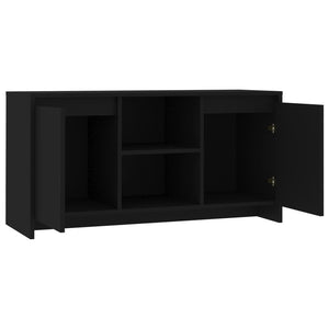 Schwarzer TV-Schrank, 102 cm