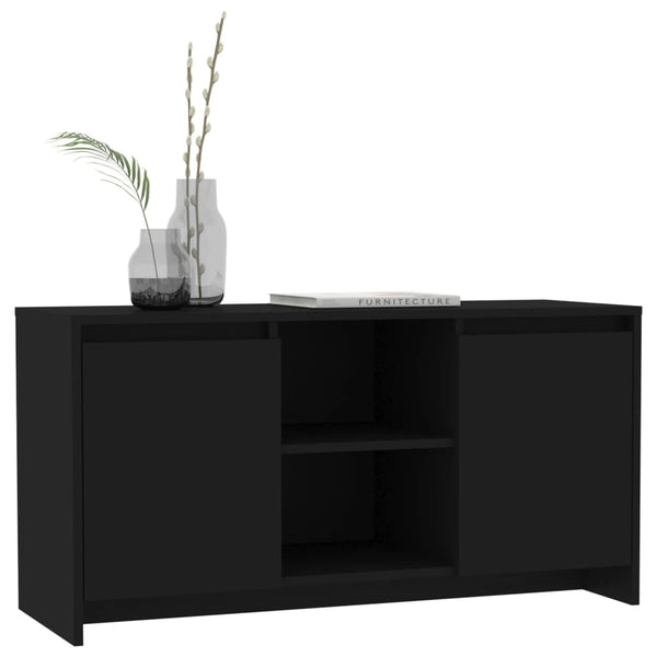 Schwarzer TV-Schrank, 102 cm
