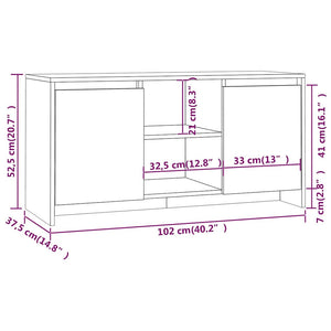 TV-Schrank Sonoma Eiche 102 cm
