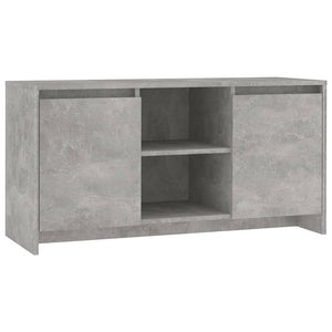 vidaXL Meuble TV Gris béton 102x37,5x52,5 cm Bois d'ingénierie