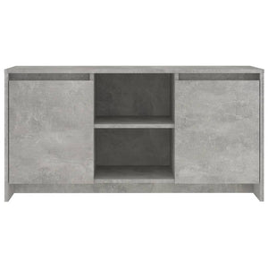 vidaXL Meuble TV Gris béton 102x37,5x52,5 cm Bois d'ingénierie