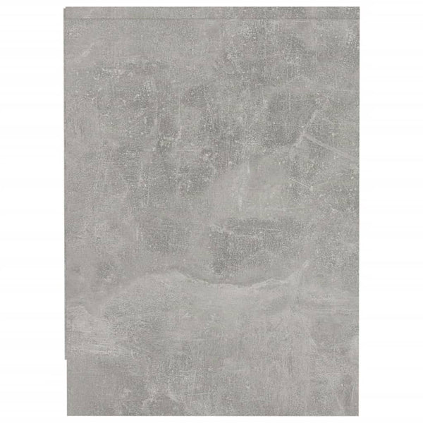 vidaXL Meuble TV Gris béton 102x37,5x52,5 cm Bois d'ingénierie