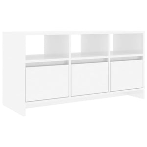 TV-Schrank Weiß Hochglanz, 102 cm