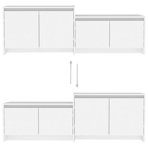 Weißer TV-Schrank 146,5 cm