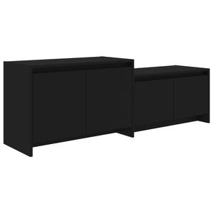 Schwarzer TV-Schrank 146,5 cm