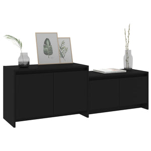 Schwarzer TV-Schrank 146,5 cm