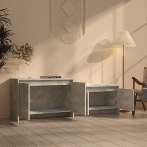 Betongrauer TV-Schrank 146,5 cm