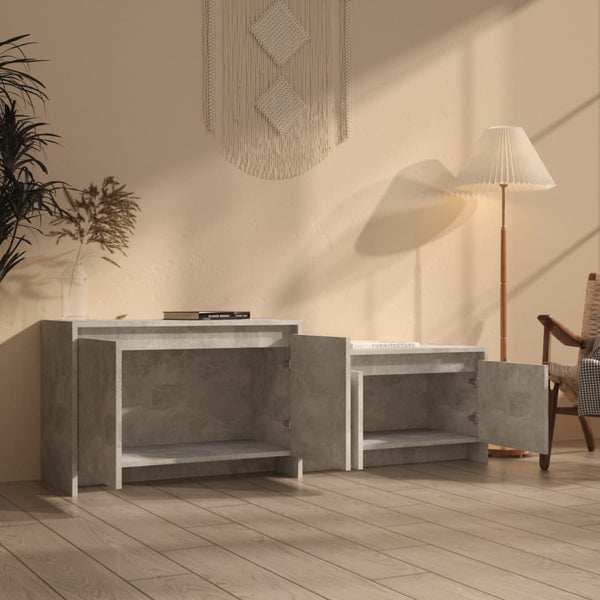 Betongrauer TV-Schrank 146,5 cm