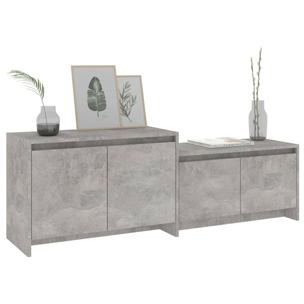 Betongrauer TV-Schrank 146,5 cm