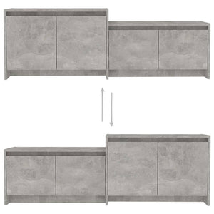Betongrauer TV-Schrank 146,5 cm