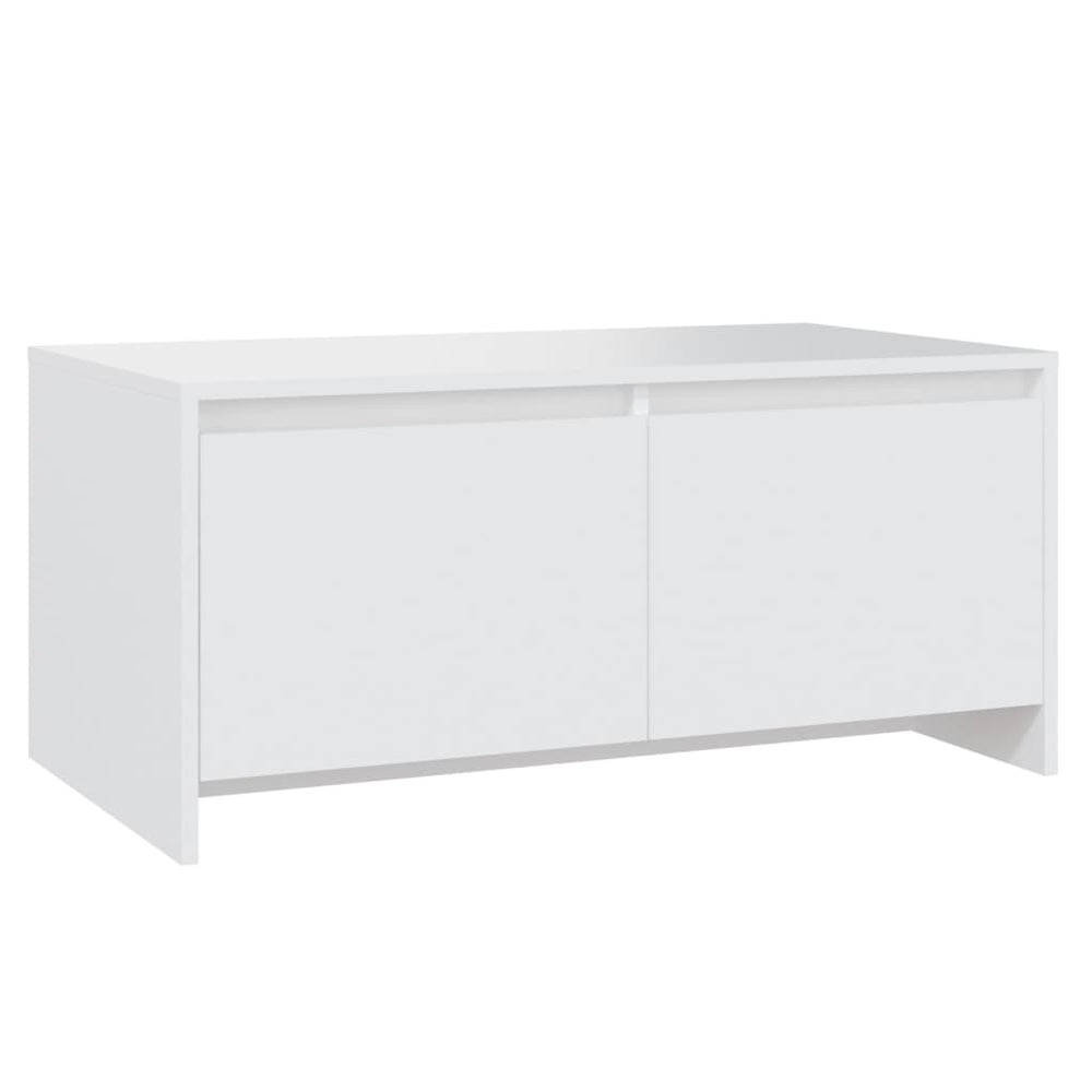 vidaXL Table basse Blanc 90x50x41,5 cm Bois d'ingénierie