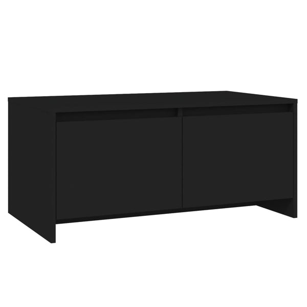 Schwarzer Couchtisch 90x50 cm