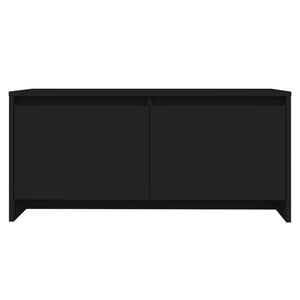 Schwarzer Couchtisch 90x50 cm
