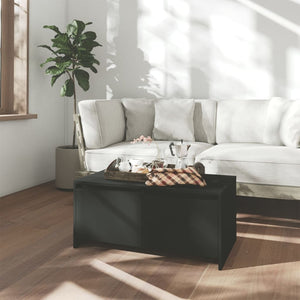 Schwarzer Couchtisch 90x50 cm