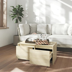 Sonoma Eiche Couchtisch mit Schubladen