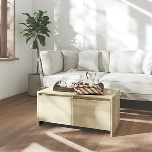 Sonoma Eiche Couchtisch mit Schubladen