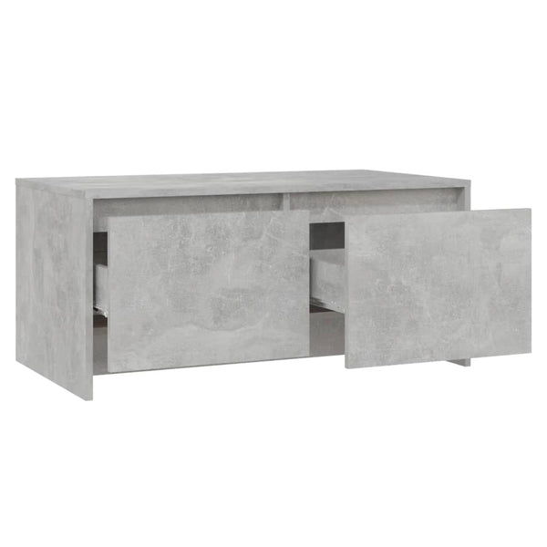 Betongrau Couchtisch 90x50 cm