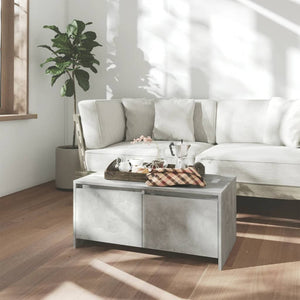 Betongrau Couchtisch 90x50 cm