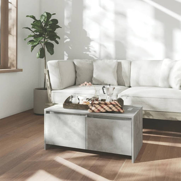 Betongrau Couchtisch 90x50 cm