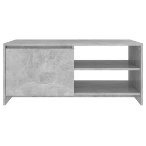 vidaXL Table basse gris béton 102x50x45 cm Aggloméré