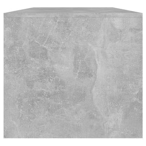 vidaXL Table basse gris béton 102x50x45 cm Aggloméré